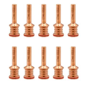 Imagem de CZlewan 10 peças de eletrodo 420132 para Hypertherm PMX 30 AIR Plasma Cutting Torch consumíveis