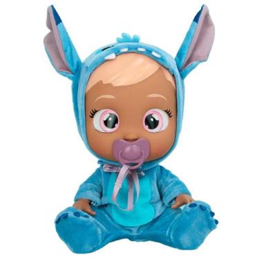 Imagem de Boneca Cry Babies Stitch Interativa Com Choro e Sons Disney 25 cm - Mu