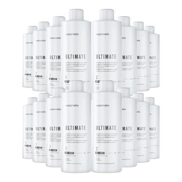 Imagem de Kit 8 Escovas Progressivas Madame Lis Ultimate + Shampoo Limpeza Profunda 1 Litro