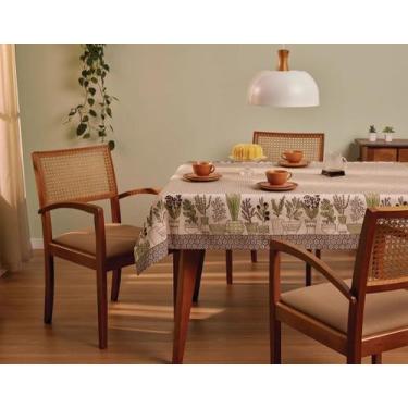 Imagem de Toalha de Mesa POP Quadrada Estampada Jardim 1,40mx1,40m Lepper