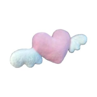 Imagem de Travesseiro De Pescoço De Pelúcia Em Forma De Coração, Apoio Lombar, E