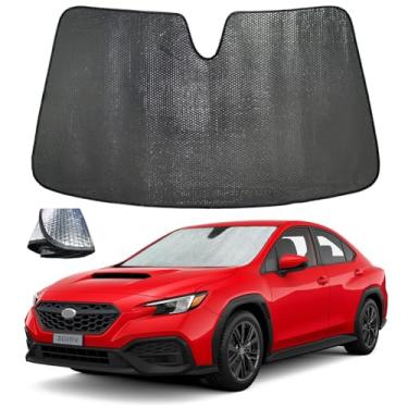 Imagem de ZOIBV Para-brisa para Subaru Impreza WRX Sedan Impreza WRX Hatchback WRX STI 2017-2025 - Acessórios para viseira de sol dobrável bolha de 5 camadas - Bloqueia calor e raios UV