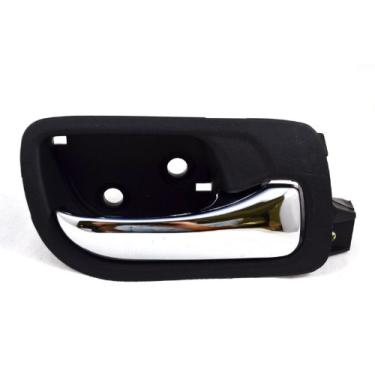 Imagem de PT Auto Warehouse HO-2238MA-RR - Maçaneta interna interna interna, caixa preta com alavanca cromada - lado do passageiro traseiro