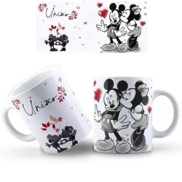 Imagem de Caneca Mickey e Minnie COM SEU NOME de Porcelana vários modelos - loja