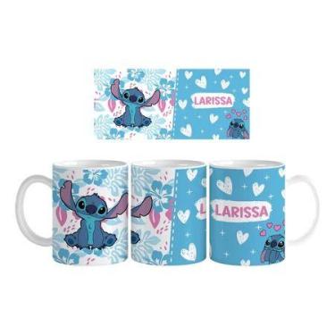 Imagem de Caneca Personalizada Stitch, Lilo E Stitch Azul Com Nome - loja dinka