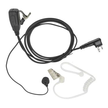 Imagem de Fone de ouvido de vigilância de tubo acústico com microfone PTT fone de ouvido de comunicação segura para rádios Motorola CLS1110 CLS1410 CP200 DTR550 RDU4100 RMU2040 DLR1020 (vermelho)