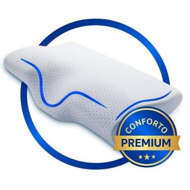 Imagem de Travesseiro Cervical Alivio Dores No Pescoço Ombros E Coluna - Falcon