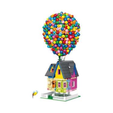 Imagem de Blocos De Construção Criativos Para Crianças, Vista De Rua, Casa Voado
