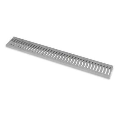 Imagem de Grelha para Calha de Piso 100x15x15cm Cinza - Resistência 1,5 Ton. - R