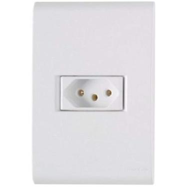 Imagem de Tomada 3P 20A Tramontina - Conjunto Linha Liz - Placa Branca - Modular