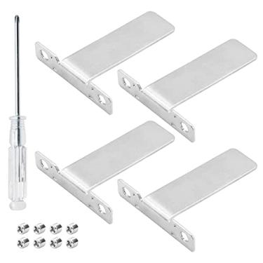 Imagem de Rierdge 4 Peças De Moldura Liga Alumínio, Cavalete, Suporte Para Fotos Com Parafusos E Chave Fenda