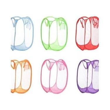 Imagem de Cesto Organizador Dobrável Multiuso, 70x40cm, Material Poliéster, Cores Sortidas, Ideal para Roupas e Acessórios