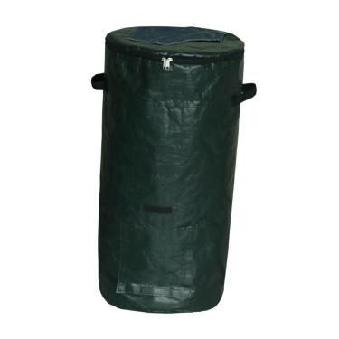 Imagem de Bothyi Saco de compostagem para lixo de jardim, saco organizador de gramado com tampa com zíper e alças para resíduos de jardinagem, fazenda de lixo ao ar, Janela Superior