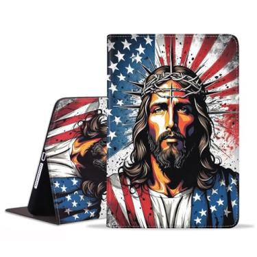 Imagem de JDHJFBFJNP Capa para Samsung Galaxy Tab S10 FE+/S10 FE Plus 13,1 polegadas 2025 (Modelo: SM-X620/X626B), capa fólio de couro PU premium com suporte para hibernar/despertar automático, bandeira