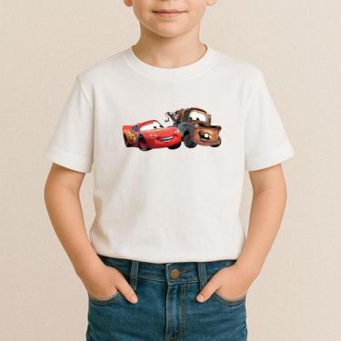 Imagem de Camiseta Infantil Carros Menino Lançamento 100% Algodão - delite, Bran