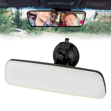 Imagem de Espelho retrovisor de carro HD Espelhos brancos para teste de direção, espelho de examinador para alunos, espelhos de instrutor de direção para carros/SUVs/caminhões (bege + preto, 9,76"/248 mm)