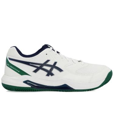 Imagem de Tênis Asics Gel Dedicate 8 Clay - Saibro - Branco Marinho e Verde