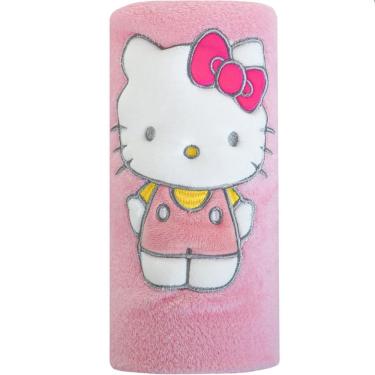 Imagem de Manta com Aplique Flannel Fleece Turma da Hello Kitty 100x75
