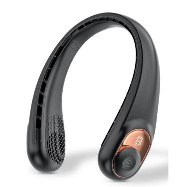 Imagem de Ventilador de pescoço TUNISE com display LED USB-C recarregável 5200mAh