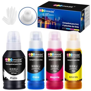 Imagem de GPC Image Botella de Tinta Compatível com Epson 544 T544 Compatível para Epson Impresoras Ecotank L1210 L1250 L3210 L3250 L3251 L3260 L5290 (4 Garrafas)