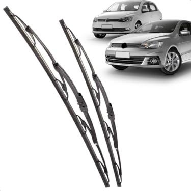 Imagem de Par Palheta Dianteira Limpadora De Para-Brisa Gol Saveiro Voyage G6 G7 De Ferro