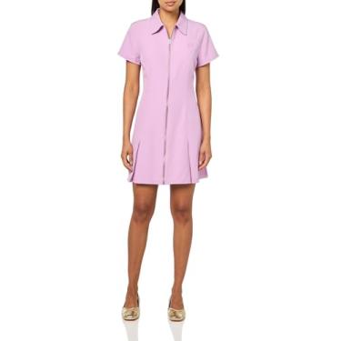 Imagem de HUGO Minivestido feminino com gola e saia, Roxo, chuva, 42