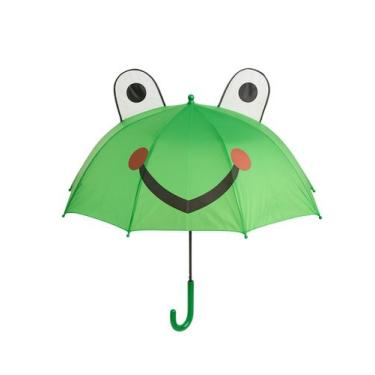 Imagem de Guarda-chuva Infantil Bichinhos Automatico Apito VERDE - Voyagem