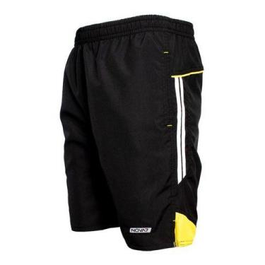 Imagem de Bermuda Tactel Masculina 3 Bolsos Elástico Cordão  Nova7 - NoBrand, Pr