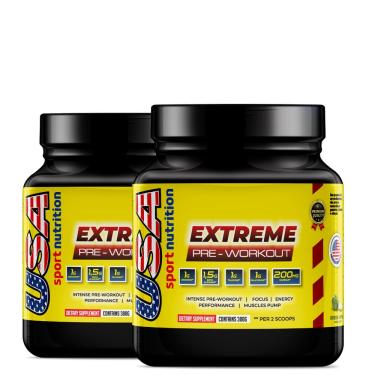 Imagem de Pré -Treino de Alta Performance - KIT 2 UN (Extreme Fórmula Americana - 600G) - USA SPORT NUTRITION
