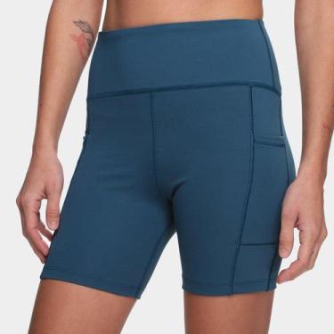 Imagem de Bermuda New Balance Sleek 6 Feminina, Verde, G