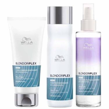 Imagem de Wella Professionals Blondorplex Kit  Shampoo + Condicionador + Leave I