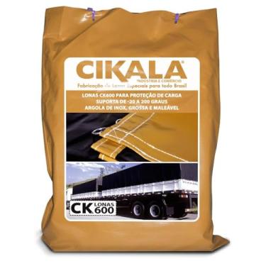 Imagem de Lona para Caminhão 2x2 M Laranja CK600 Micras em PVC Emborrachado – Impermeável, Meia Argola Resistência e Segurança para Grandes Cargas