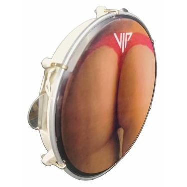 Imagem de Pandeiro Vip 10 Pele Leitosa Prive Pink Abs Platinela Inox  - VIP Perc