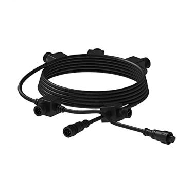 Imagem de Aquascape 84070 Cabo de extensão de iluminação externa com 5 tomadas que muda de cor, 5 pinos