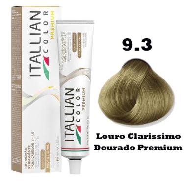 Imagem de Coloração Itallian Premium Louro Clarissimo Dourado 9.3 - 60g