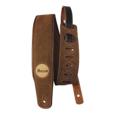 Imagem de Correia Guitarra Violão Baixo Basso Cla 04 Camurca Marrom
