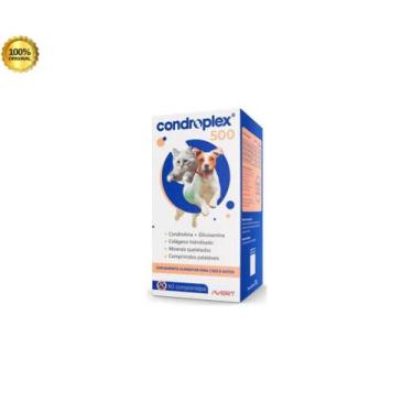 Imagem de Condroplex 500 mg Suplemento Para Cães Cão e Gatos 60 Comprimidos - AV