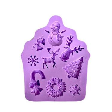 Imagem de F1257 molde de silicone natal confeitaria biscuit - confeitaria dos mo