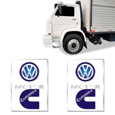 Imagem de Par De Adesivos Motor Cummins Emblemas Caminhão Volkswagen - SPORTINOX