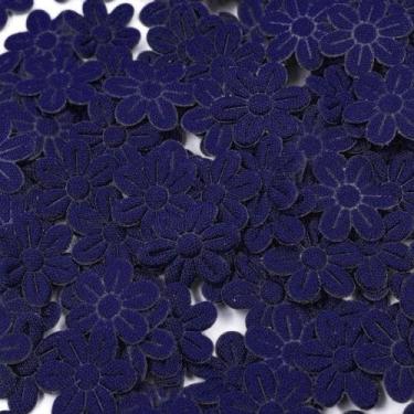 Imagem de Flor prensada  20mm (35un) - IMPORTAÇÃO, AZUL MARINHO
