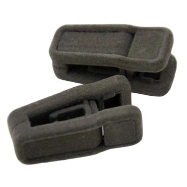 Imagem de Kit 30 Presilhas de Veludo e Plástico para Cabides – Fixação Segura e Removível