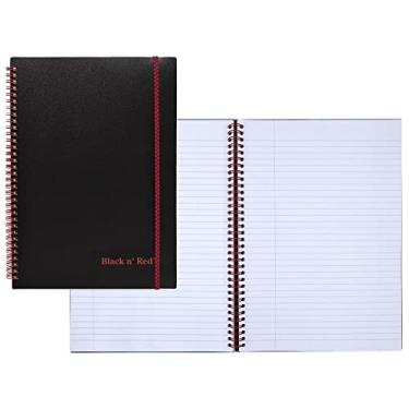 Imagem de Black n' Red Caderno, diário de negócios, 28 x 21 cm, 70 folhas, pautado, papel Optik, aplicativo Scribzee, capa de poliéster flexível, encadernada, preta (E67008)