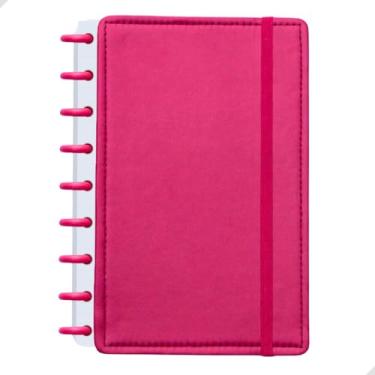 Imagem de Caderno de 9 Discos Caderno Inteligente Personalizável Argolado, Grande 19x25cm Ideal para Estudo, Planejamento e Trabalho Capa Premium (Rosa Pink)