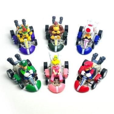 Imagem de Conjunto de carros de brinquedo Bimirth Super Mario Bros Bilar/Karts, 