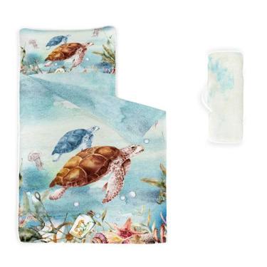 Imagem de Saco de dormir Nap Mat Datura home Turtle com travesseiro removível
