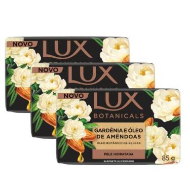 Imagem de Kit 3 Sabonete em Barra Lux Botânicas Gardênia e Óleo de Amêndoas 85g