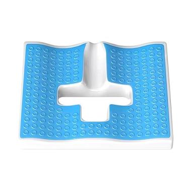 Imagem de Almofada antiescaras para bumbum, almofada de assento de cadeira de rodas de gel, gel em forma de T e espuma de memória, almofadas de assento para alívio da dor no cóccix, almofada antidecúbito para