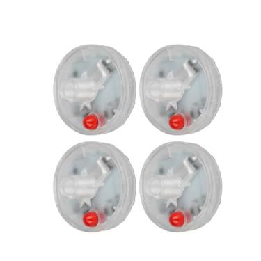 Imagem de 4 peças de luz de tampa de válvula de ar de pneu de roda, luzes de roda LED, luz LED intermitente à prova d'água para bicicletas, motocicletas, carros, SUV e caminhões