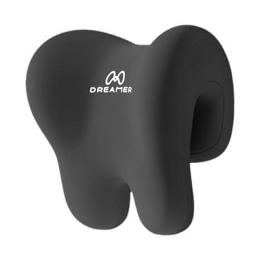 Imagem de FVDPWYE Apoio de Pescoço para Cadeira de Escritório, Encosto de Cabeça, Espuma Viscoelástica para Jogos de Carro, Travesseiro Ergonômico para Mesa, Travesseir, Preto