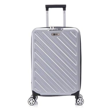 Imagem de Mala De Viagem Compacta Rodas 360º Cadeado Prata Nautika